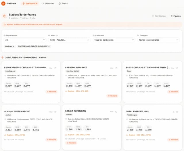 FuelTrack Outil — outil digital proposé par CreativConflans Conflans-Sainte-Honorine (78)